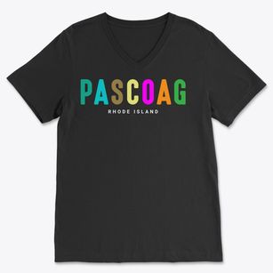 Pascoag Rhode Island Color Pop Soft Lightweight V-Neck