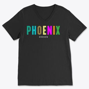 Phoenix Oregon Color Pop Soft Lightweight V-Neck
