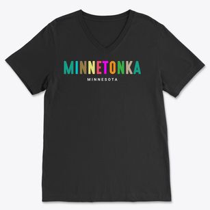 Minnetonka Minnesota Color Pop Soft Lightweight V-Neck