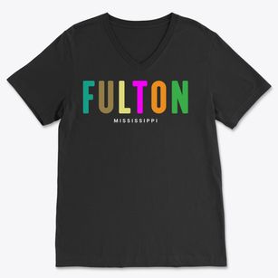 Fulton Mississippi Color Pop Soft Lightweight V-Neck