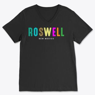 Roswell New Mexico Color Pop Soft Lightweight V-Neck