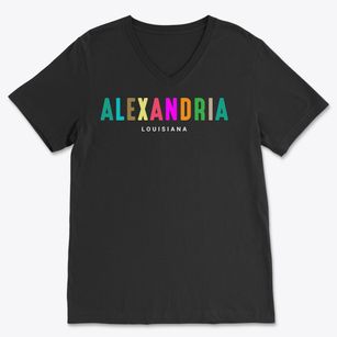 Alexandria Louisiana Color Pop Soft Lightweight V-Neck