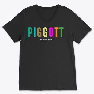 Piggott Arkansas Color Pop Soft Lightweight V-Neck