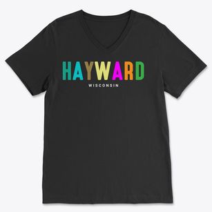 Hayward Wisconsin Color Pop Soft Lightweight V-Neck