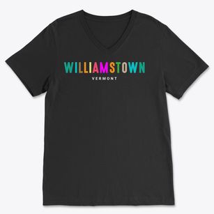 Williamstown Vermont Color Pop Soft Lightweight V-Neck