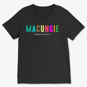 Macungie Pennsylvania Color Pop Soft Lightweight V-Neck