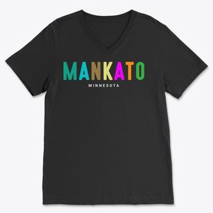 Mankato Minnesota Color Pop Soft Lightweight V-Neck