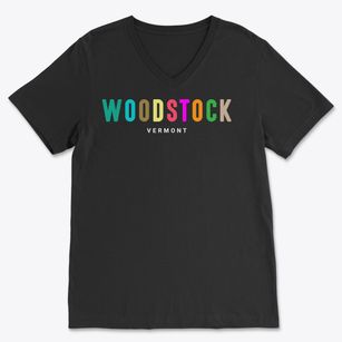 Woodstock Vermont Color Pop Soft Lightweight V-Neck