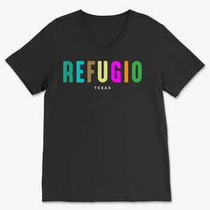 Refugio Texas Color Pop Soft Lightweight V-Neck