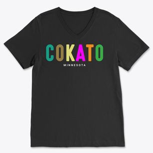 Cokato Minnesota Color Pop Soft Lightweight V-Neck