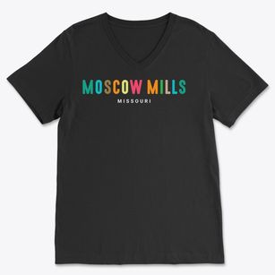 Moscow Mills Missouri Color Pop Soft Lightweight V-Neck