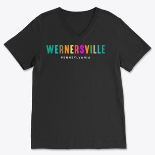 Wernersville Pennsylvania Color Pop Soft Lightweight V-Neck