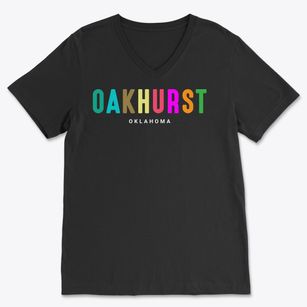 Oakhurst Oklahoma Color Pop Soft Lightweight V-Neck