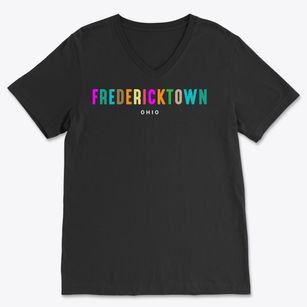 Fredericktown Ohio Color Pop Soft Lightweight V-Neck