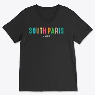 South Paris Maine Color Pop Soft Lightweight V-Neck