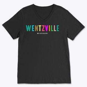 Wentzville Missouri Color Pop Soft Lightweight V-Neck