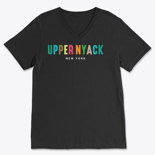 Upper Nyack New York Color Pop Soft Lightweight V-Neck