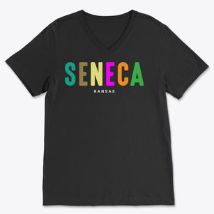 Seneca Kansas Color Pop Soft Lightweight V-Neck