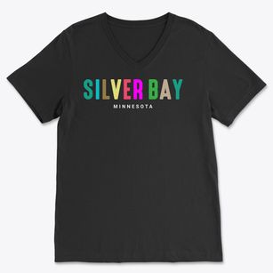 Silver Bay Minnesota Color Pop Soft Lightweight V-Neck