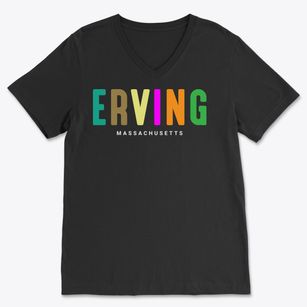 Erving Massachusetts Color Pop Soft Lightweight V-Neck