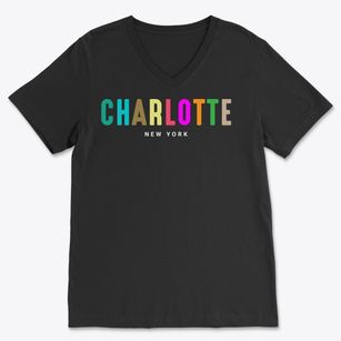 Charlotte New York Color Pop Soft Lightweight V-Neck