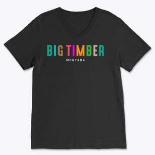 Big Timber Montana Color Pop Soft Lightweight V-Neck