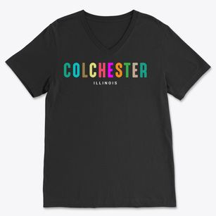 Colchester Illinois Color Pop Soft Lightweight V-Neck