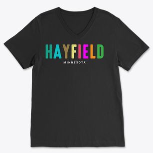 Hayfield Minnesota Color Pop Soft Lightweight V-Neck
