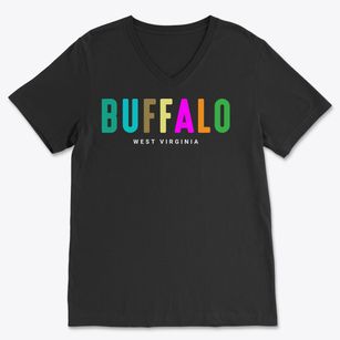 Buffalo West Virginia Color Pop Soft Lightweight V-Neck