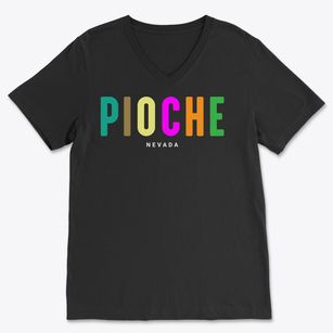 Pioche Nevada Color Pop Soft Lightweight V-Neck