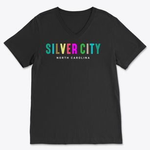Silver City North Carolina Color Pop Soft Lightweight V-Neck