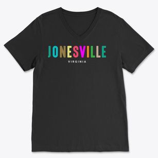 Jonesville Virginia Color Pop Soft Lightweight V-Neck
