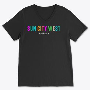 Sun City West Arizona Color Pop Soft Lightweight V-Neck