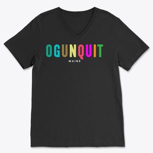 Ogunquit Maine Color Pop Soft Lightweight V-Neck