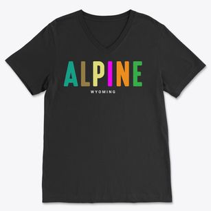 Alpine Wyoming Color Pop Soft Lightweight V-Neck