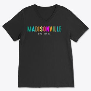 Madisonville Louisiana Color Pop Soft Lightweight V-Neck
