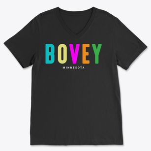 Bovey Minnesota Color Pop Soft Lightweight V-Neck