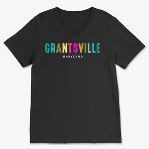 Grantsville Maryland Color Pop Soft Lightweight V-Neck