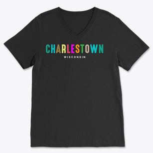 Charlestown Wisconsin Color Pop Soft Lightweight V-Neck