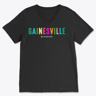 Gainesville Missouri Color Pop Soft Lightweight V-Neck