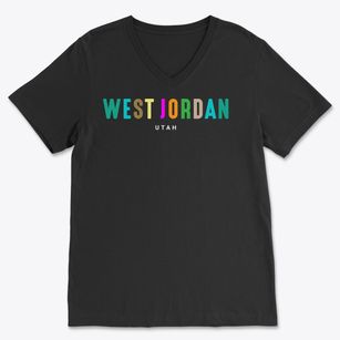 West Jordan Utah Color Pop Soft Lightweight V-Neck