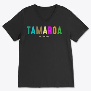 Tamaroa Illinois Color Pop Soft Lightweight V-Neck