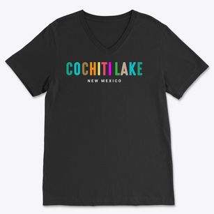 Cochiti Lake New Mexico Color Pop Soft Lightweight V-Neck