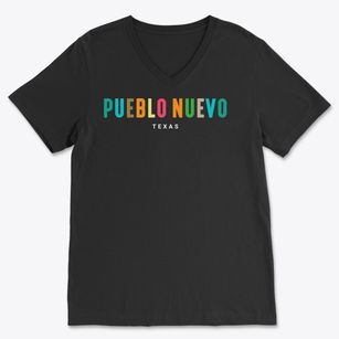 Pueblo Nuevo Texas Color Pop Soft Lightweight V-Neck