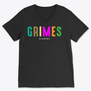 Grimes Alabama Color Pop Soft Lightweight V-Neck