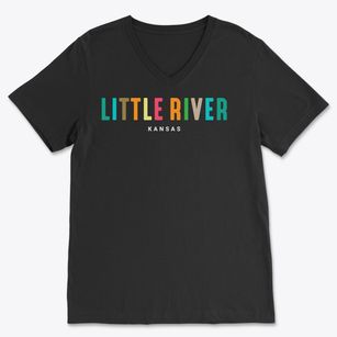 Little River Kansas Color Pop Soft Lightweight V-Neck