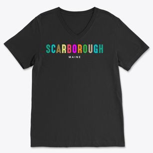 Scarborough Maine Color Pop Soft Lightweight V-Neck