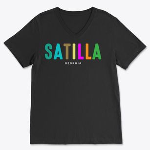 Satilla Georgia Color Pop Soft Lightweight V-Neck