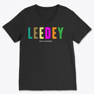 Leedey Oklahoma Color Pop Soft Lightweight V-Neck
