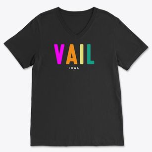 Vail Iowa Color Pop Soft Lightweight V-Neck